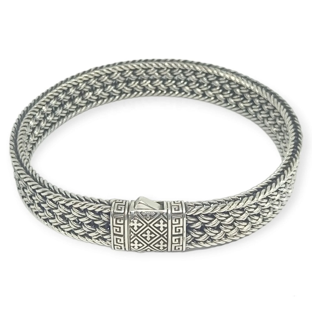 Sterling Silver Bali Chain Bracelet Luxury design both for men and women.